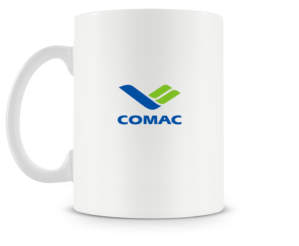 back of Comac C919 mug