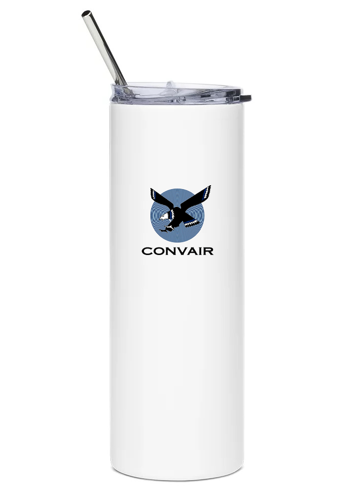 back of Convair B-36 Peacemaker water tumbler