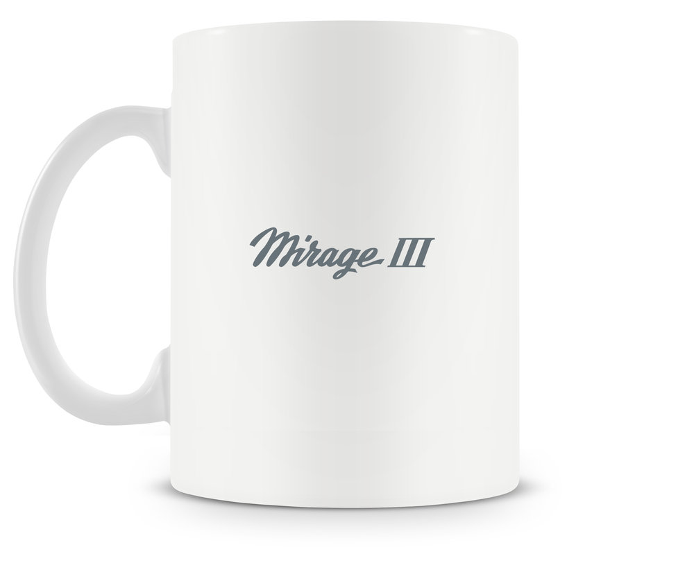 back of Dassault Mirage III mug
