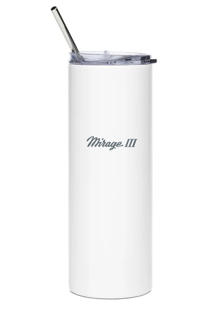 back of Dassault Mirage III tumbler