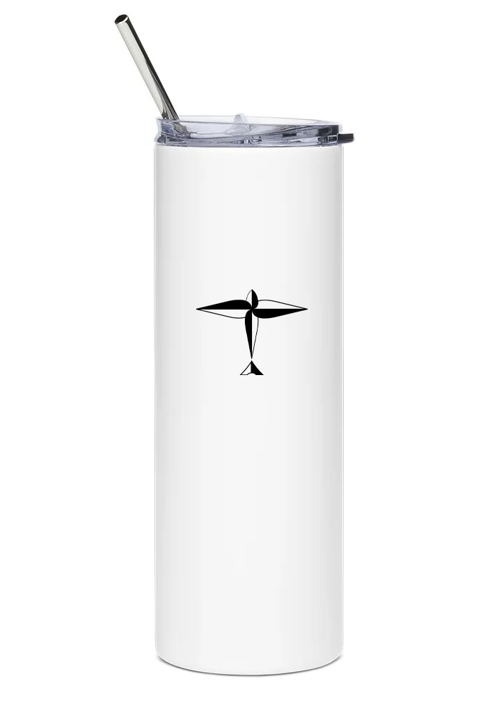 back of Fairchild Dornier 328JET water tumbler