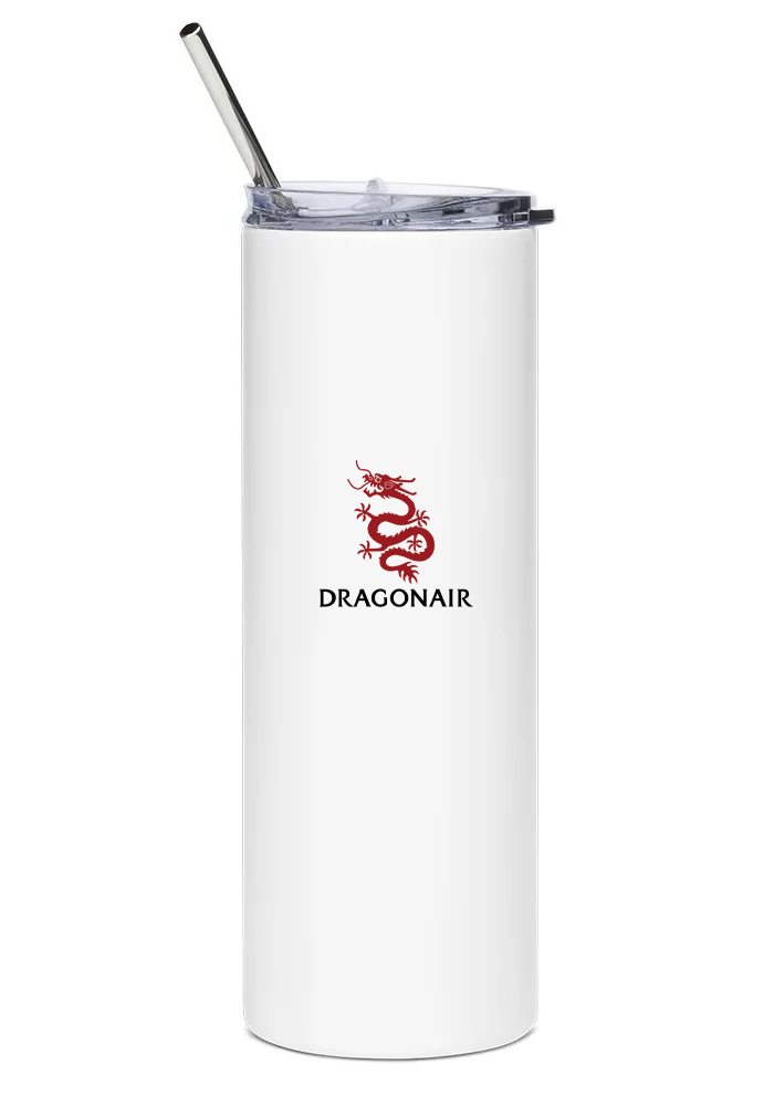 back of Dragonair Airbus A330 water tumbler