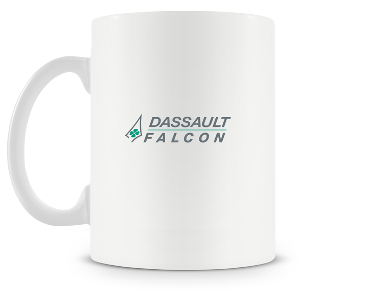 back of Dassault Falcon 20-5 Mug 15oz.