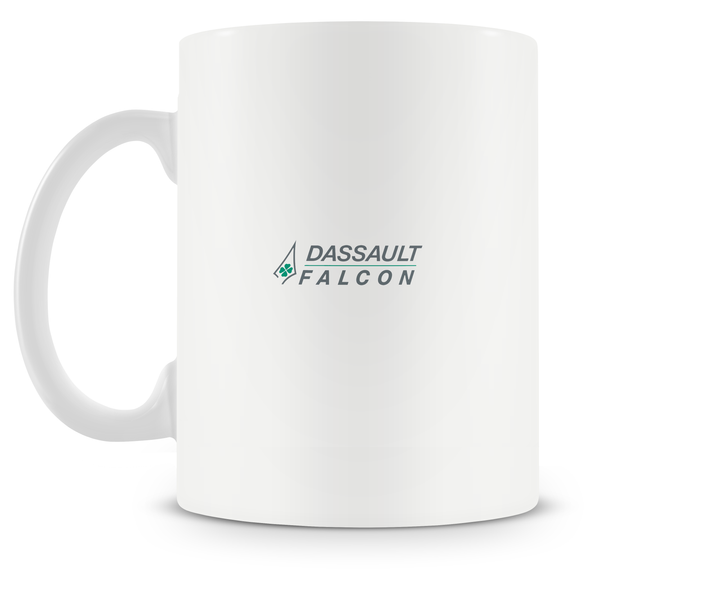 back of Dassault Falcon 20F Mug 15oz.