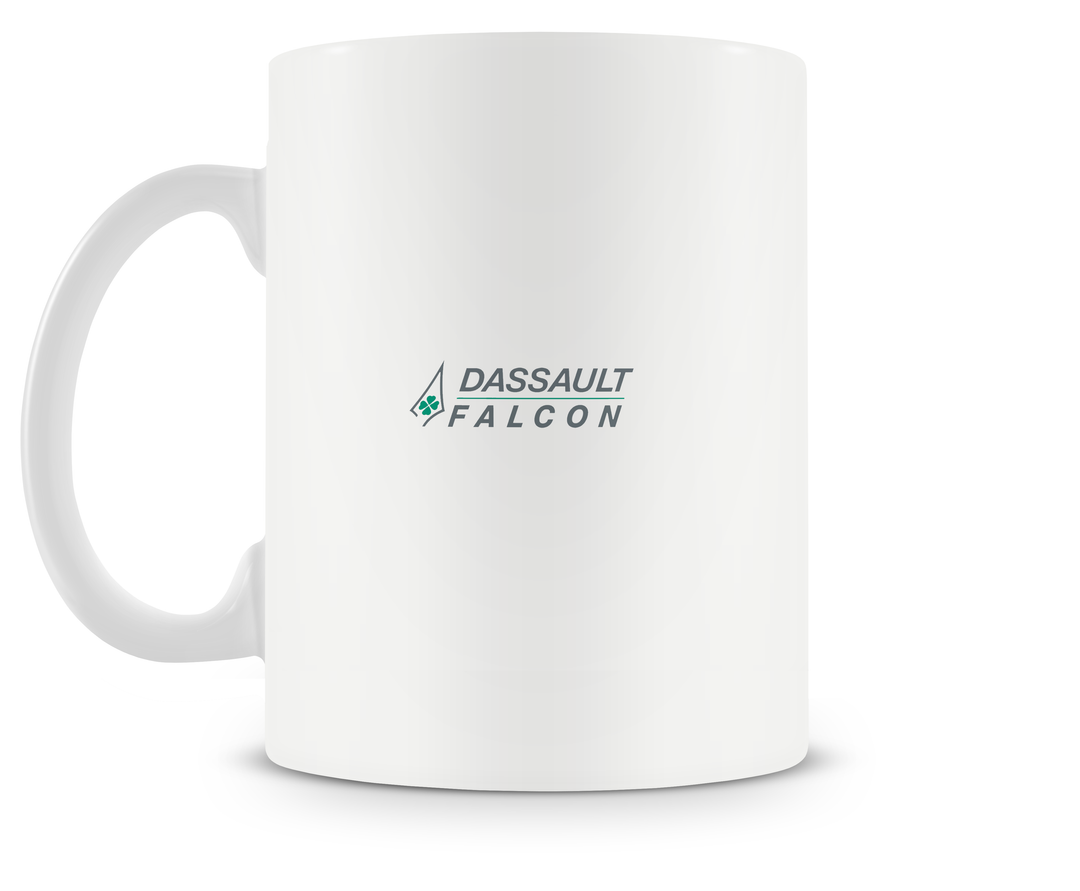 back of Falcon 100 mug