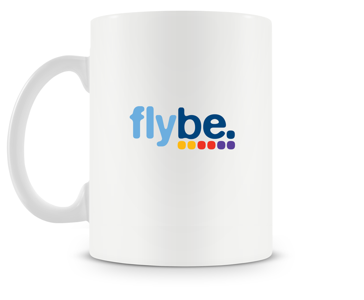 back of Flybe Bombardier Dash 8 Q400 mug