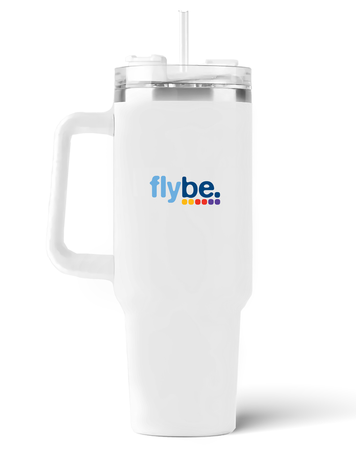 back of Flybe Bombardier Dash 8 Q400 quencher