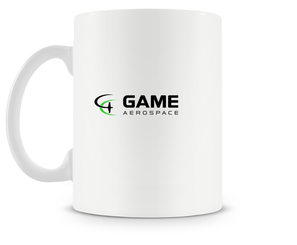 back of Game Composites GB1 GameBird mug
