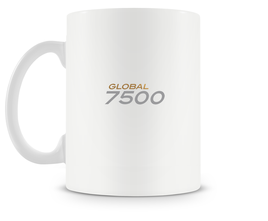 back of Bombardier Global 7500 Mug 15oz.