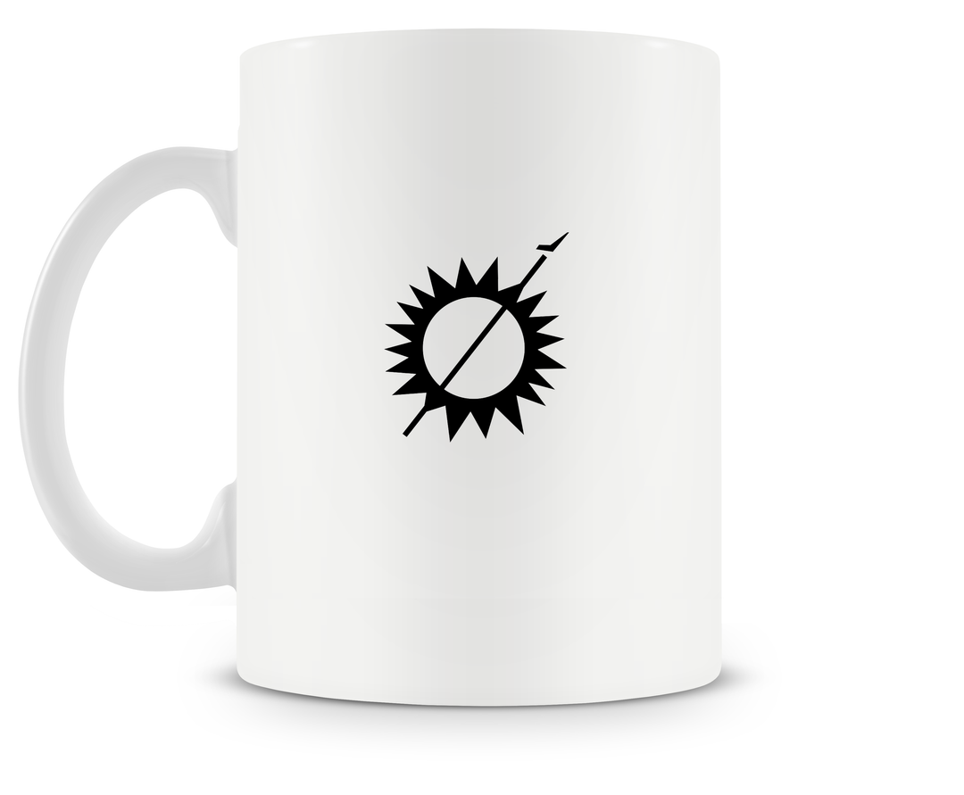 back of Helio H-250 Courier II mug