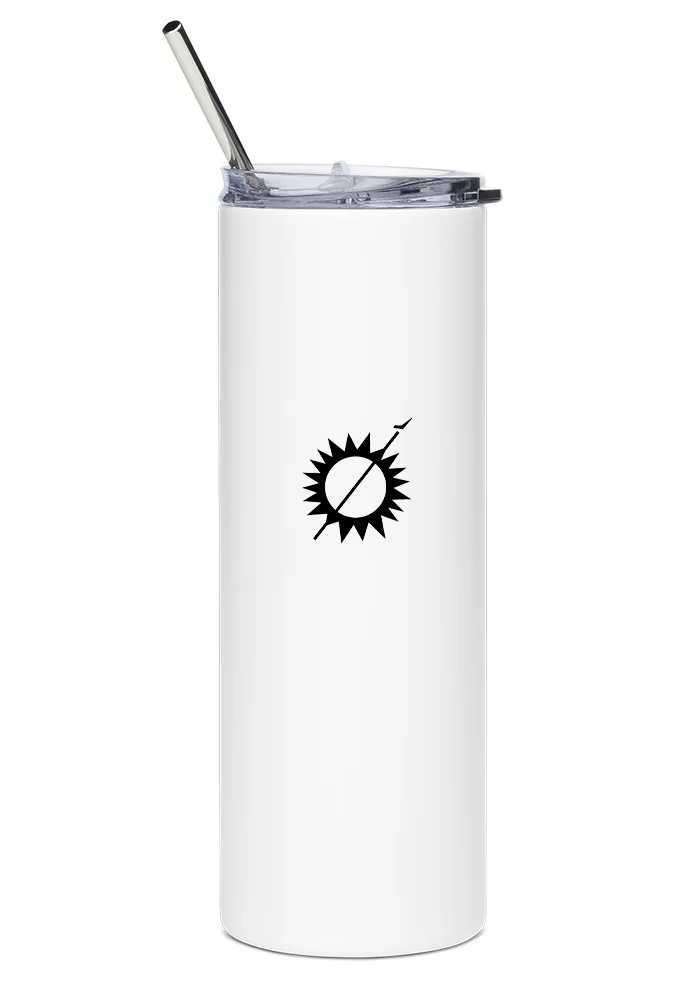 back of Helio H-250 Courier II water tumbler