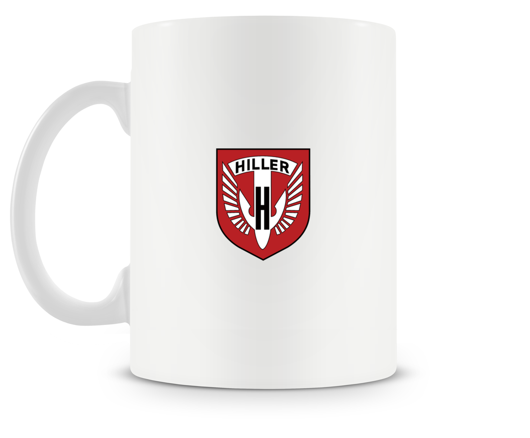 back of Hiller UH-12 Mug 15oz.