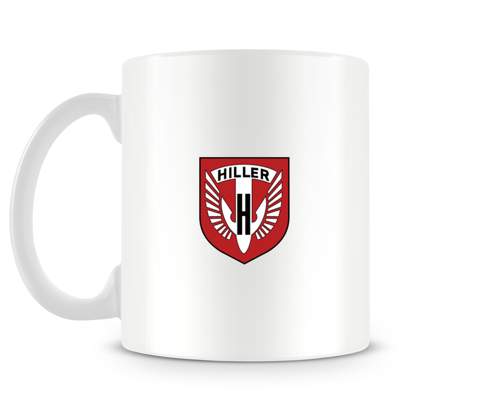 back of Hiller UH-12 Mug