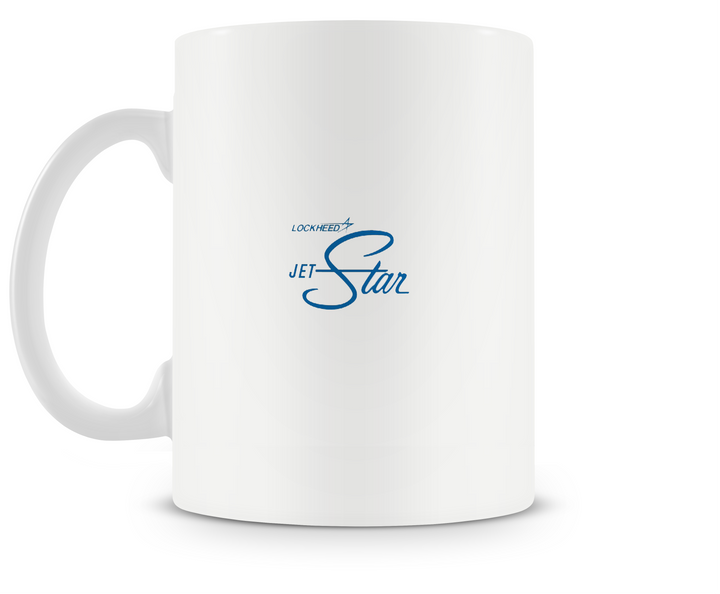 back of Lockheed VC-140B JetStar mug