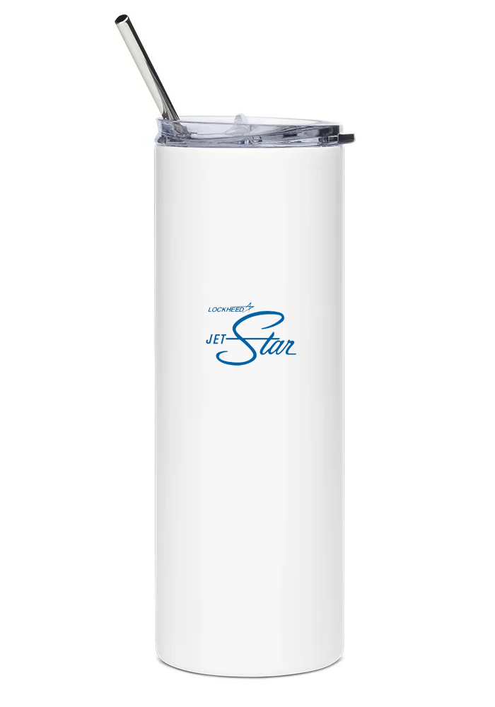 back of Lockheed VC-140B JetStar water tumbler