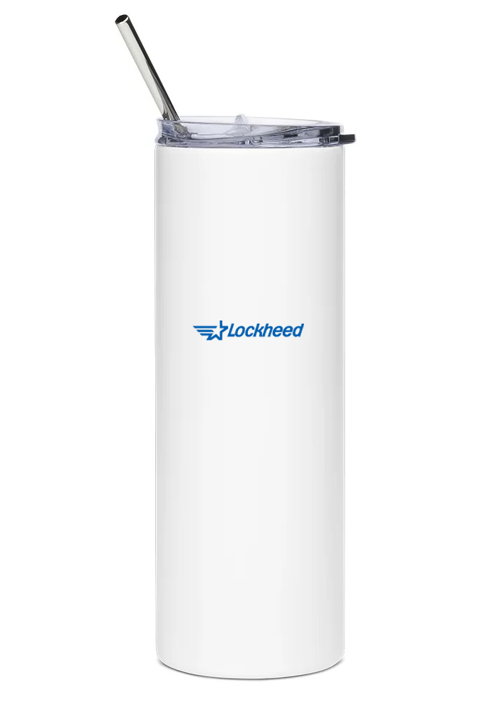 back of Lockheed F-117 Nighthawk water tumbler