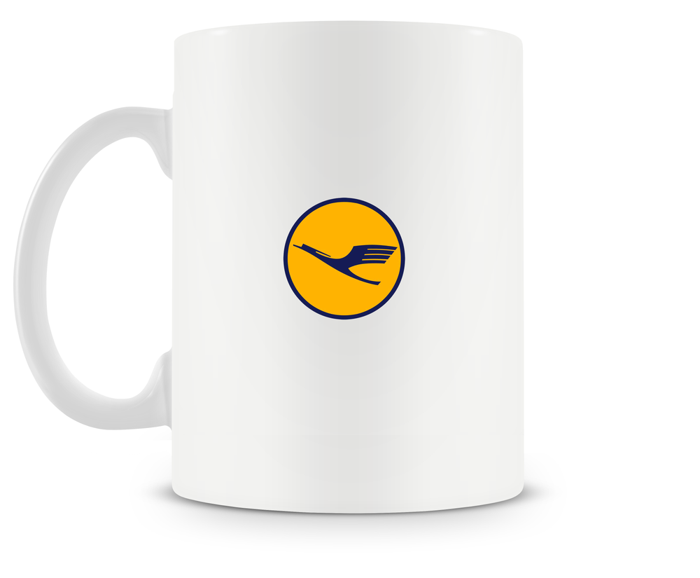 back of Lufthansa Lockheed Constellation mug