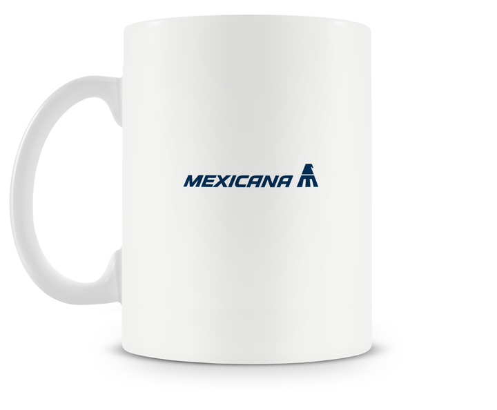 back of Mexicana Airlines Boeing 727 Mug 15oz
