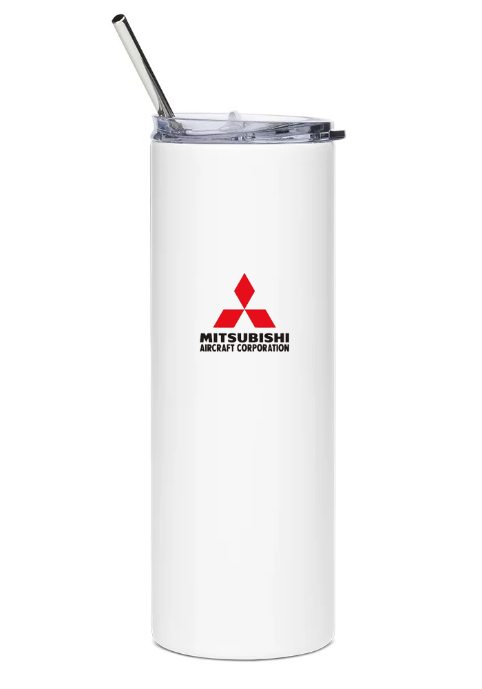 back of Mitsubishi F-1 water tumbler