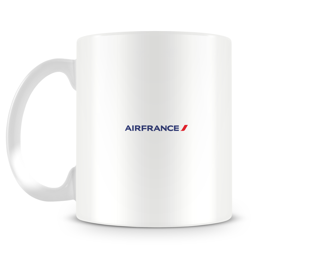 back of Air France Boeing 747-400 mug 15oz