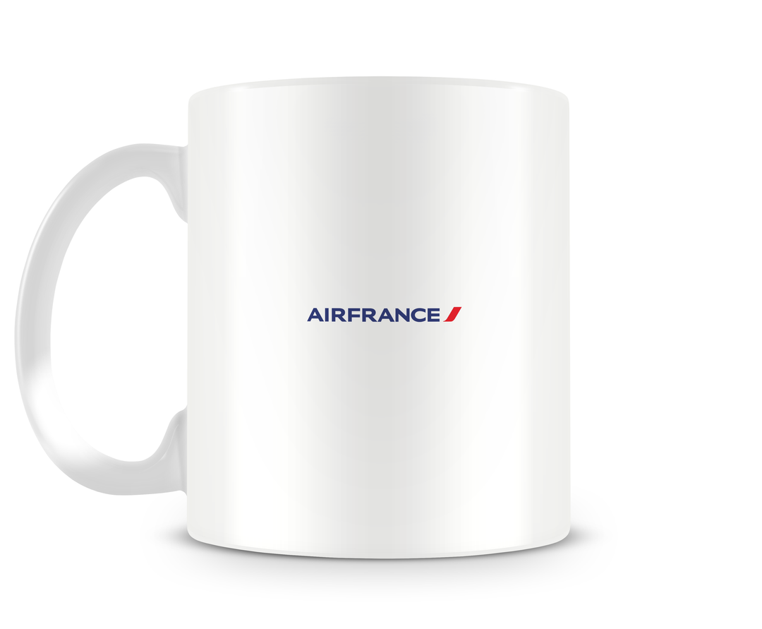 back of Air France Boeing 747-400 mug 15oz