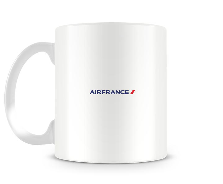 back of Air France Boeing 747-400 mug 15oz