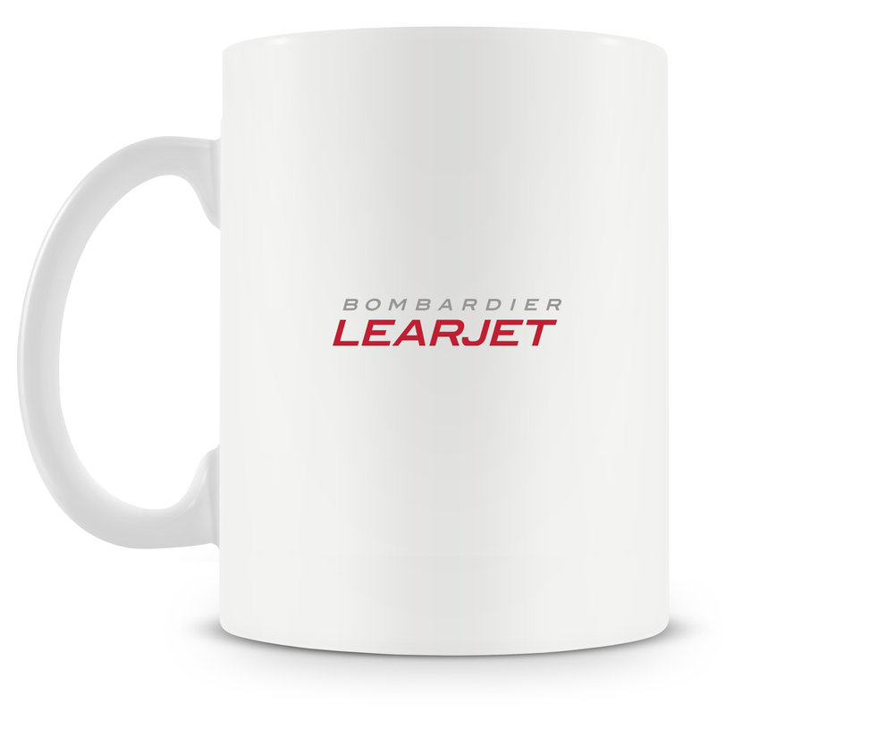 back of Learjet 60SE mug