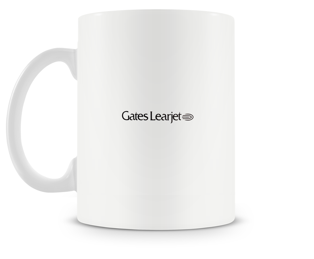 back of Learjet 36 mug