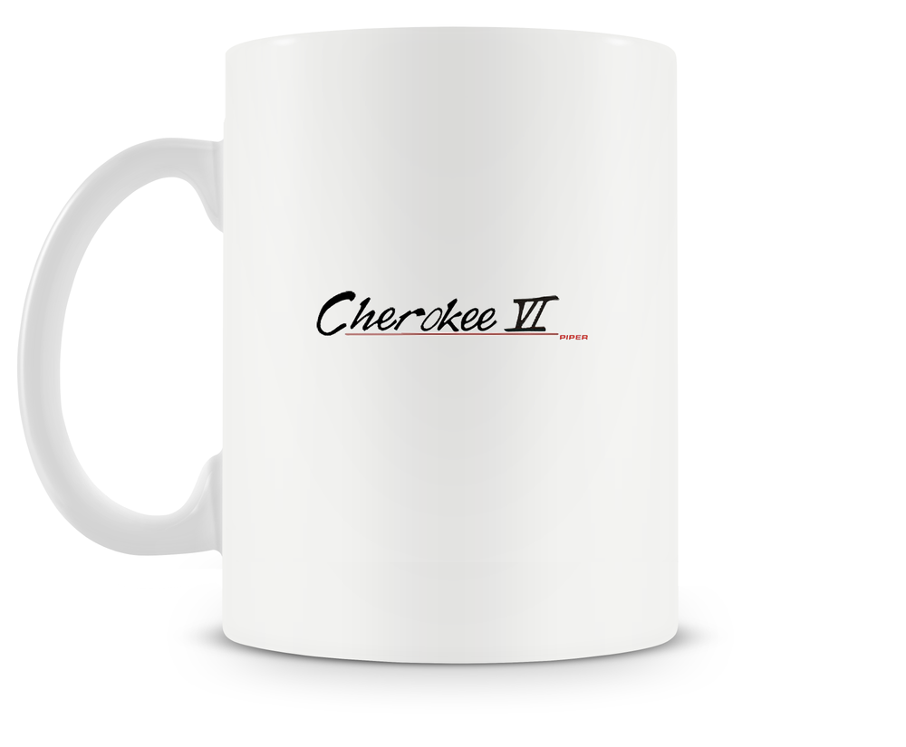 back of Piper Cherokee Six Mug 15oz.