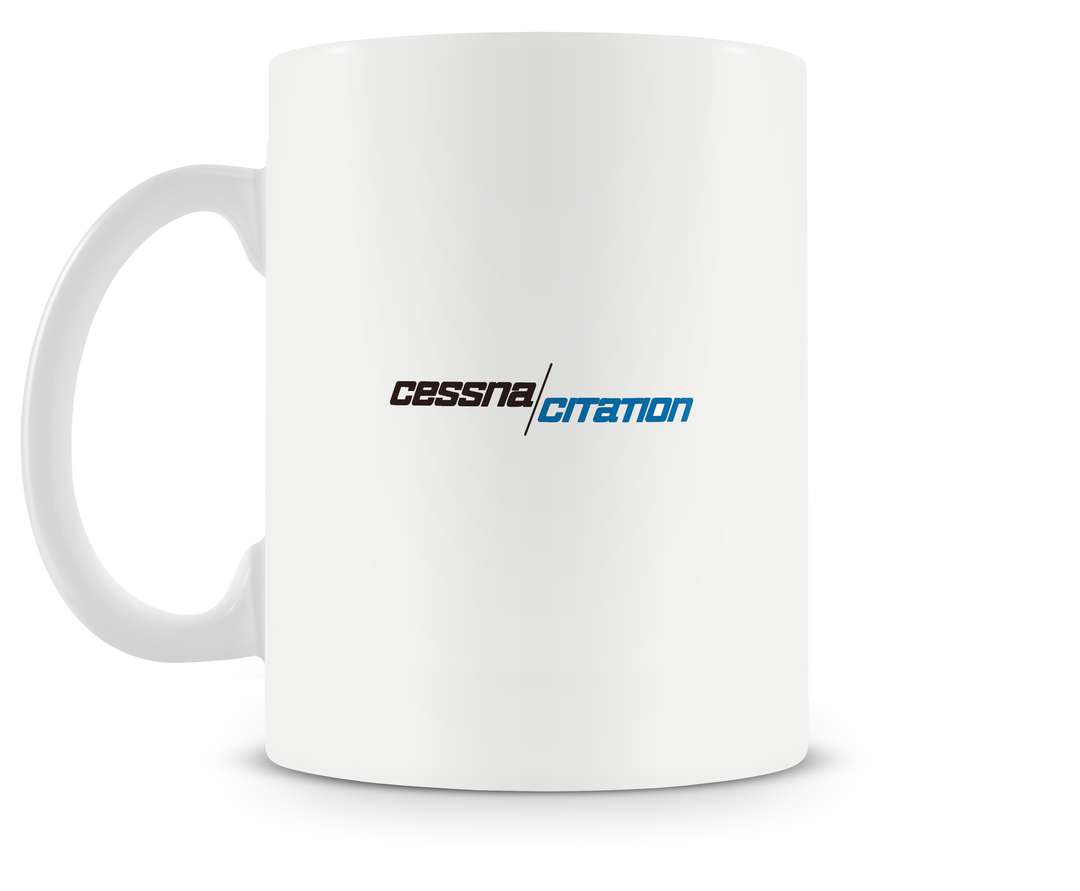 back of Cessna Citation 500 Mug 15oz.