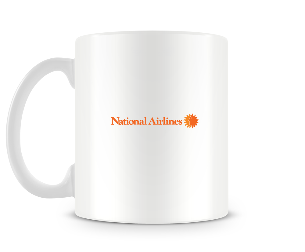 back of National Airlines McDonnell Douglas DC-10 Mug