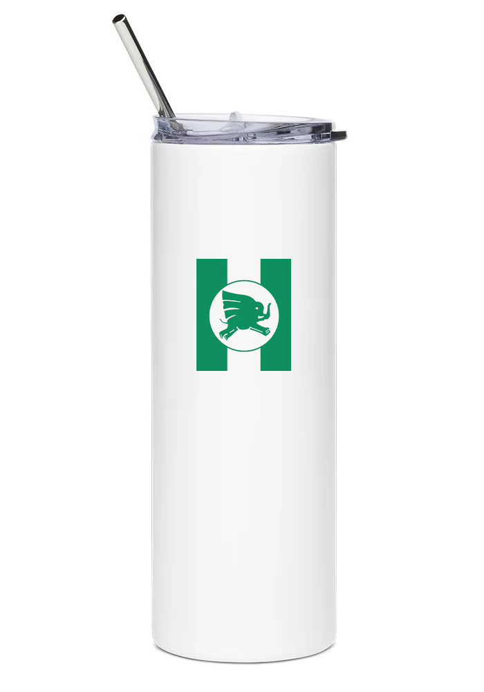 back of Nigeria Airways McDonnell Douglas DC-10 water tumbler