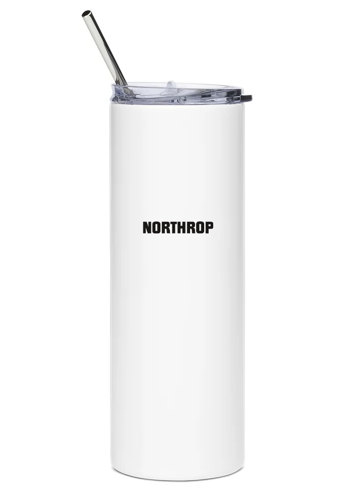 back of Northrop F-5E Tiger II water tumbler