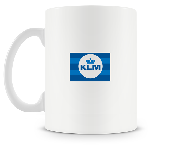 back of KLM Lockheed Constellation mug