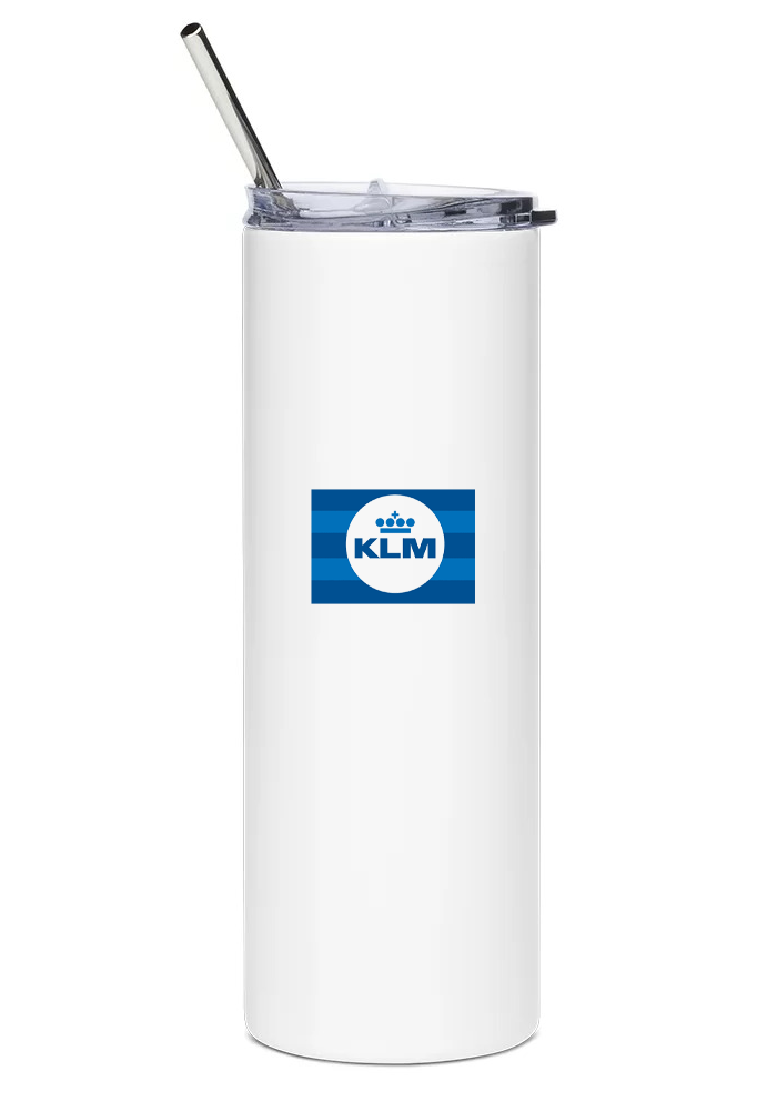 back of KLM Lockheed Constellation water tumbler