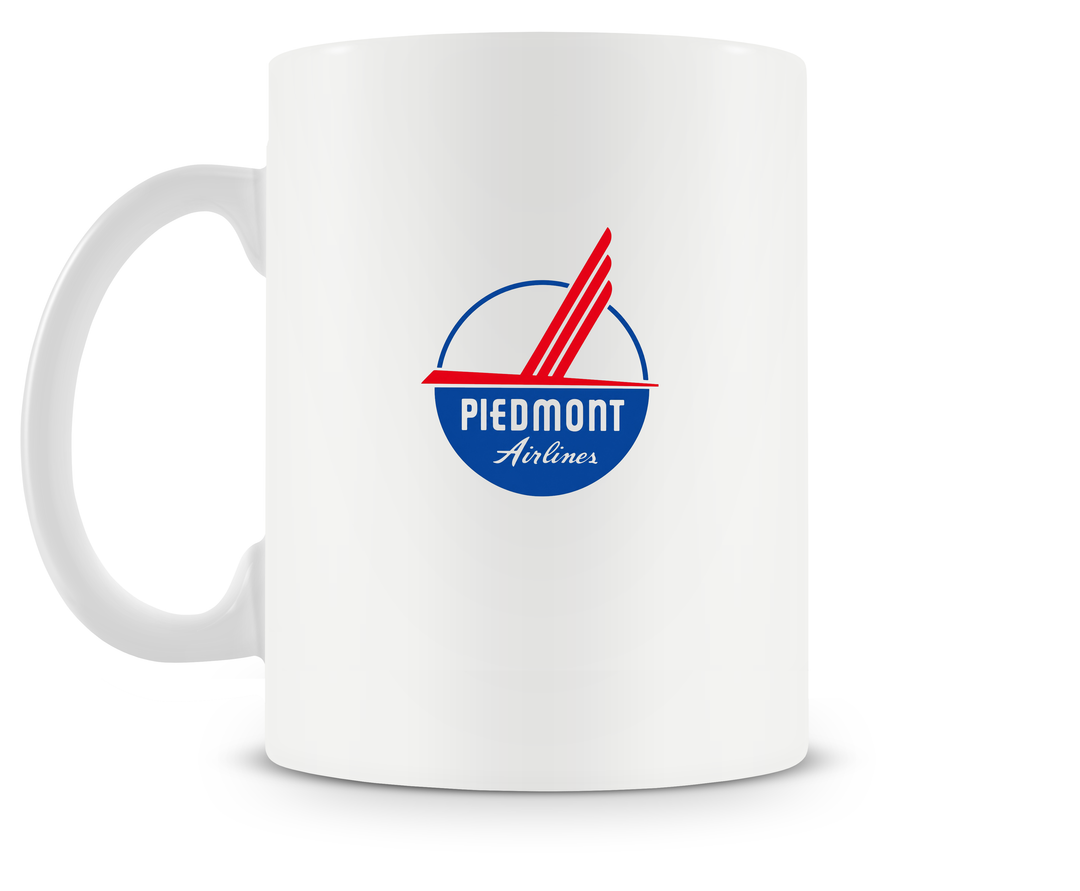 back of Piedmont Airlines Fokker F27 Friendship mug