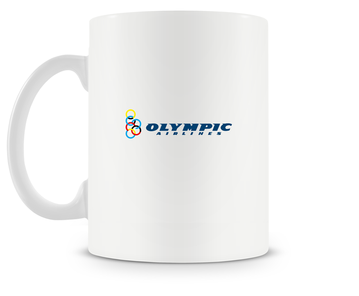 back Olympic Airlines Boeing 737 mug