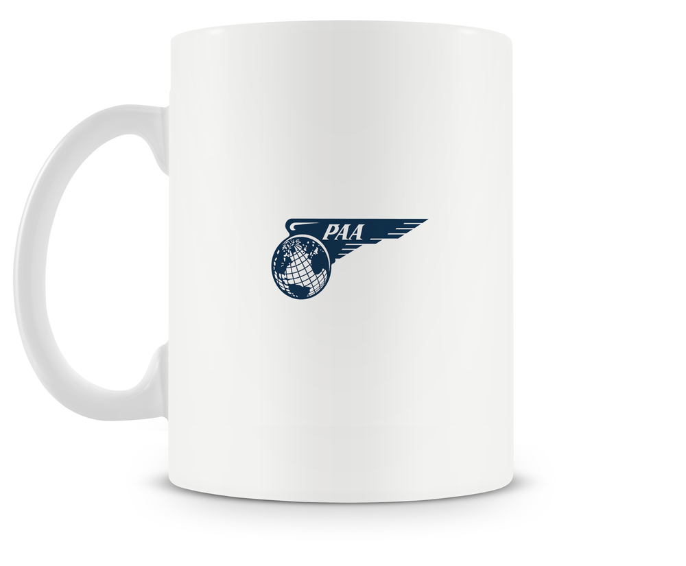 back of Pan Am Boeing 377 Stratocruiser mug