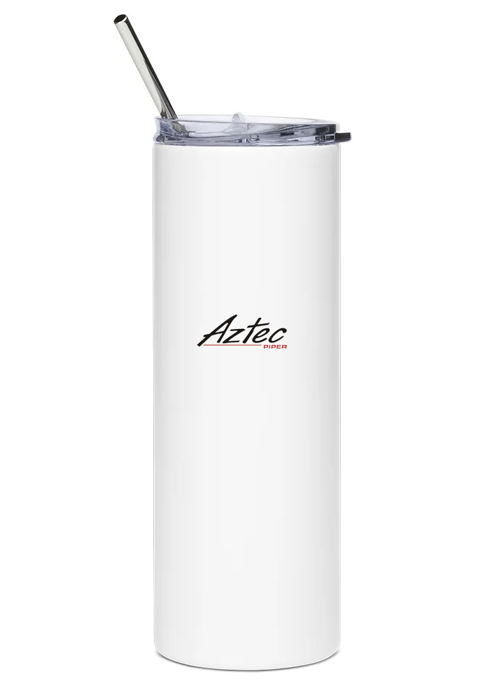 back of Piper Aztec water tumbler