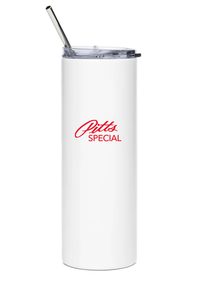back of Pitts Special water bottle
