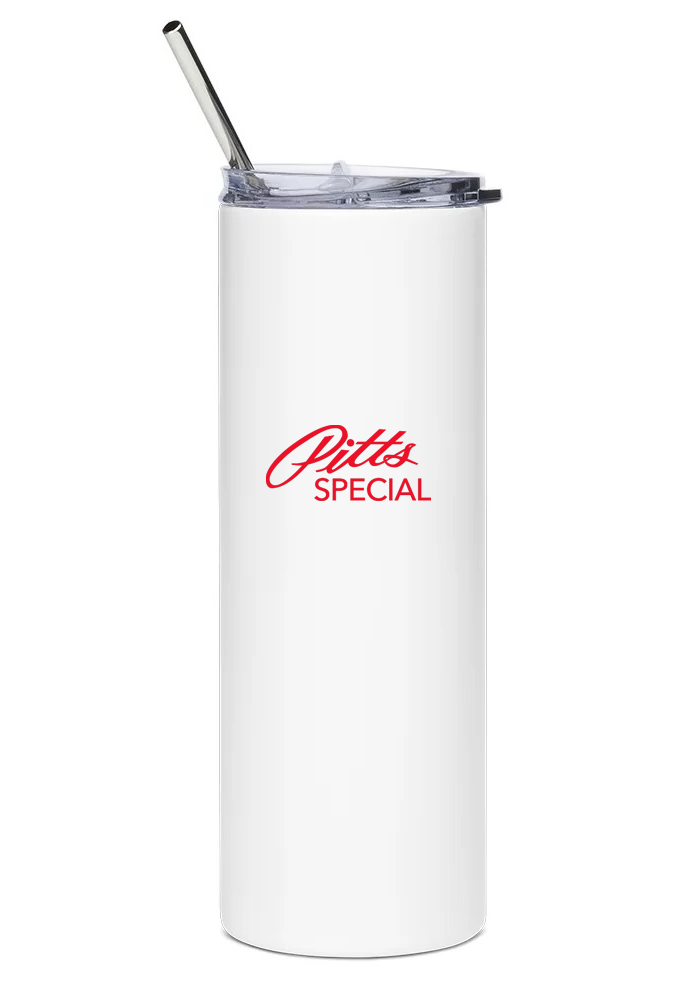 back of Pitts Special S-2C water bottle