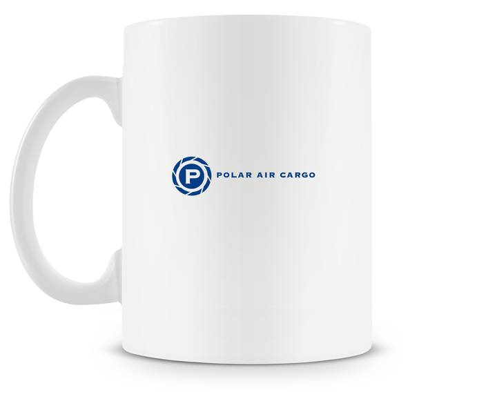 back of Polar Air Cargo Boeing 747 mug