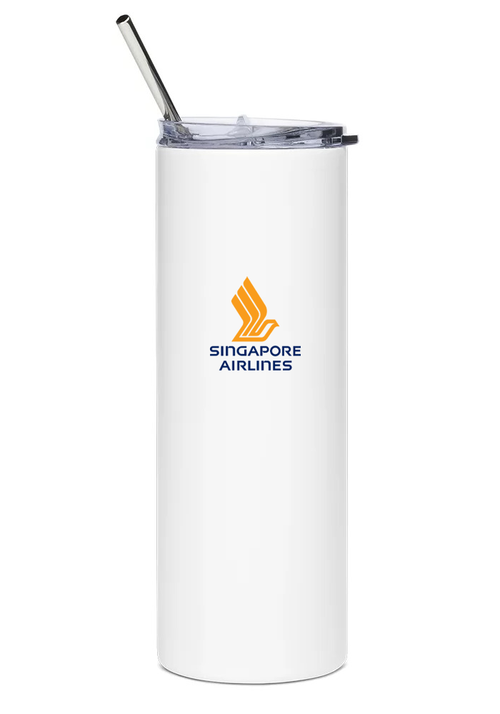 back of Singapore Airlines Airbus A350 water tumbler