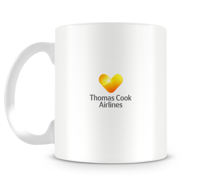 back of Thomas Cook Airlines Airbus A330 Mug 