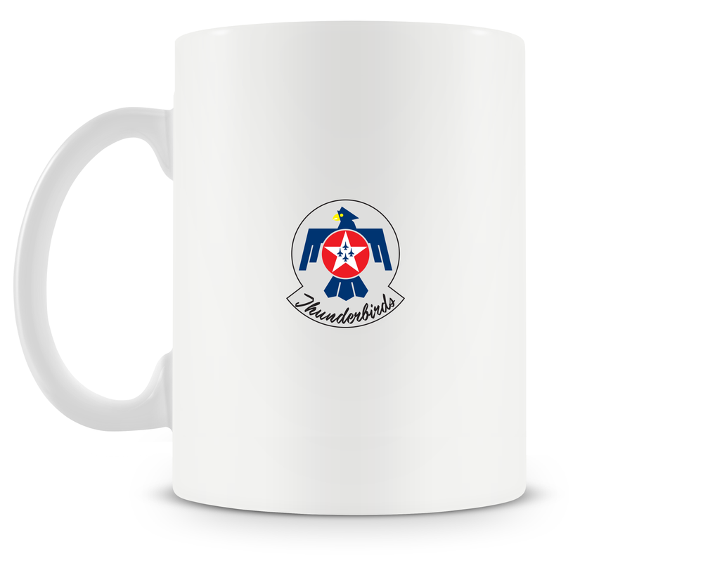 back of Northrop T-38 Talon 'Thunderbirds' mug