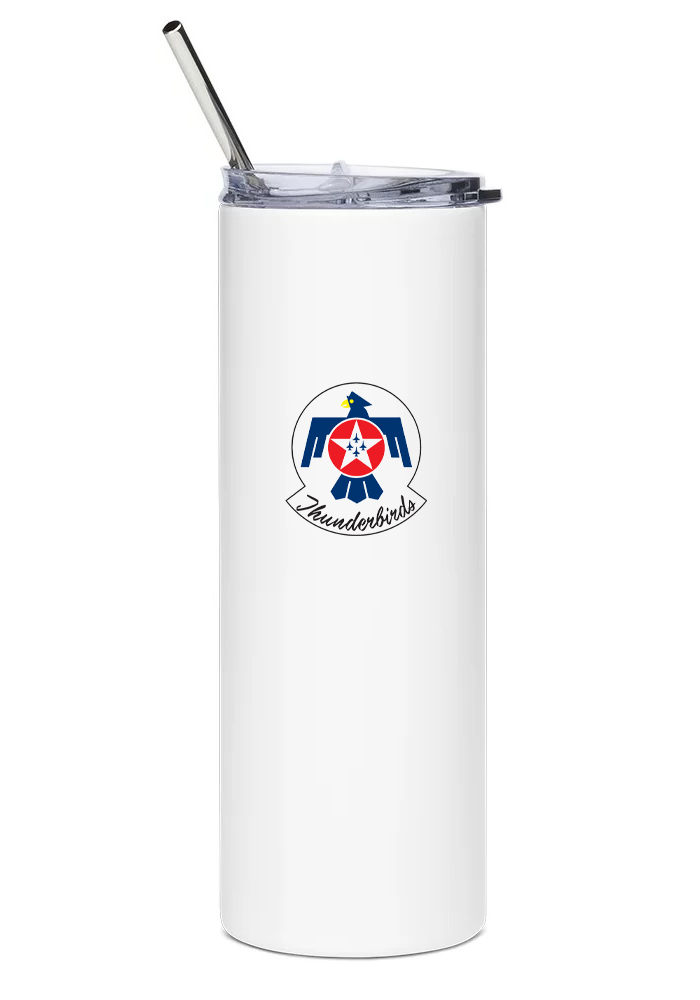 back of General Dynamics F-16 'Thunderbirds' water tumbler