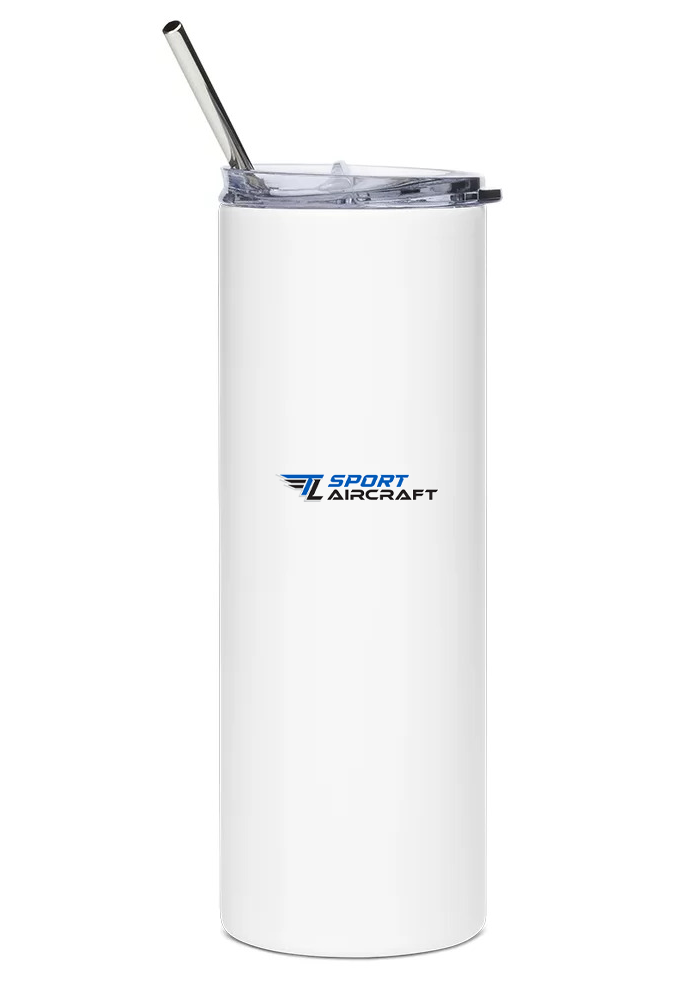 back of TL Sparker water tumbler