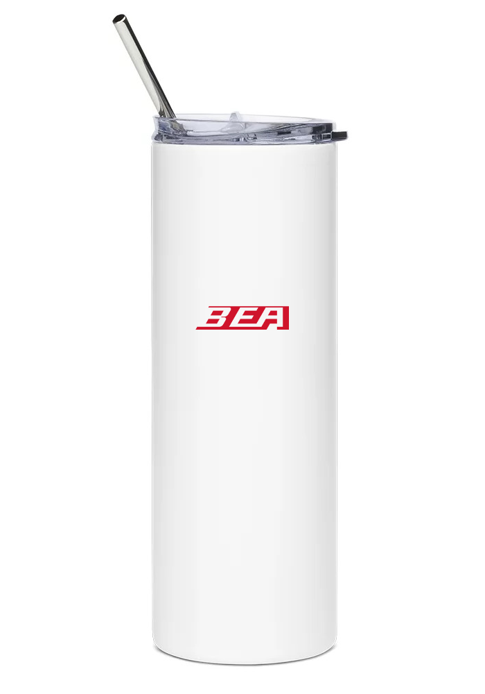 back of British European Airways Vickers Viscount water tumbler