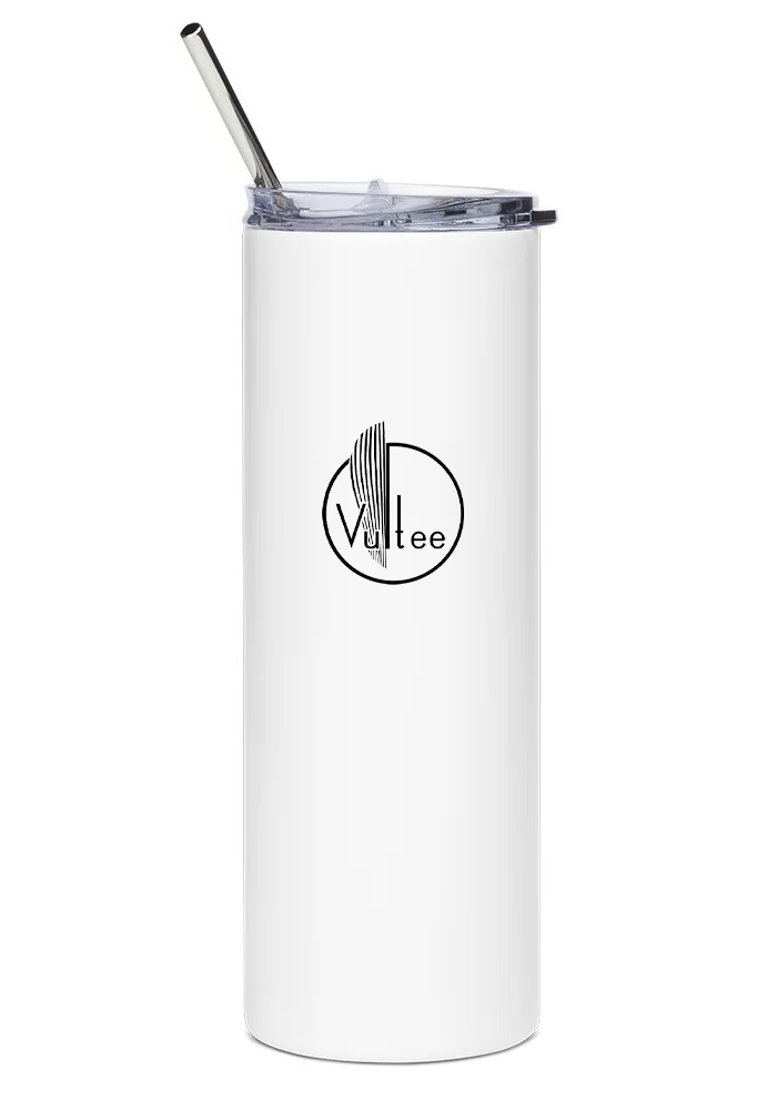 back of Vultee BT-13 Valiant water tumbler
