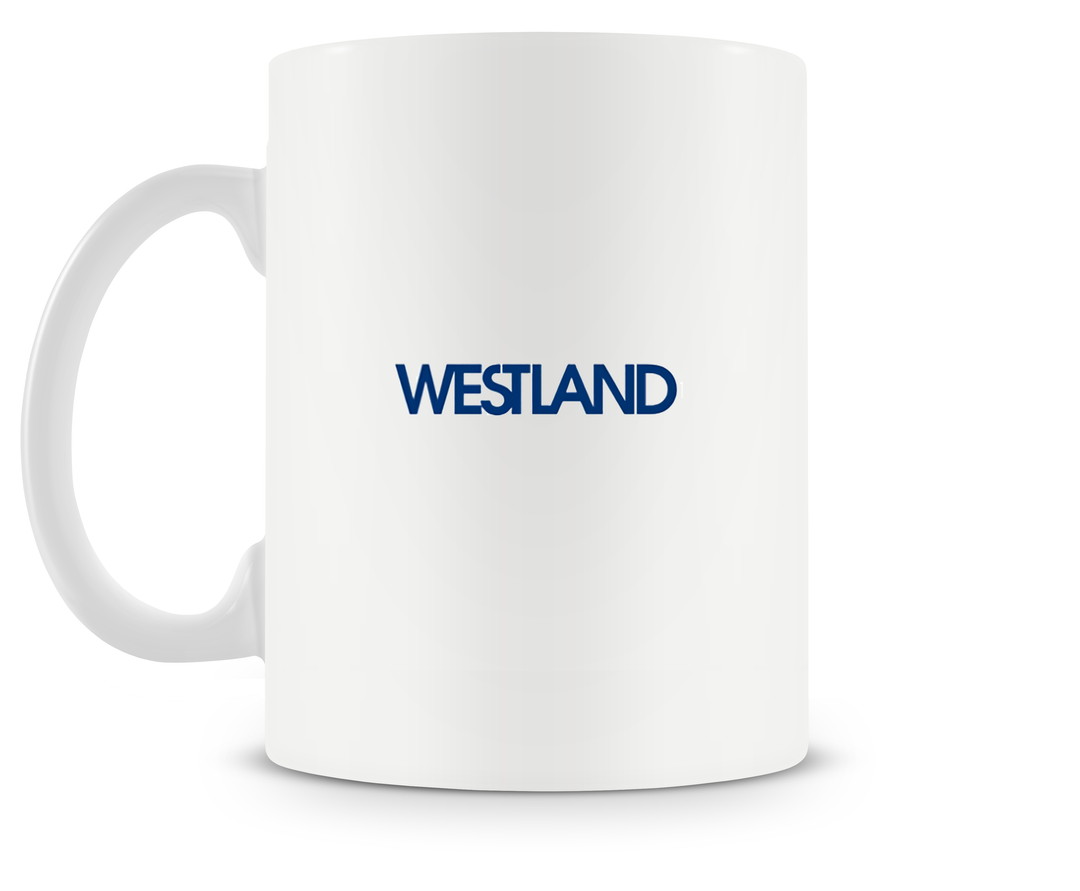 back of Westland Lysander mug